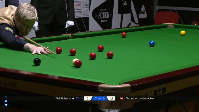 尼尔·罗伯逊两杆破百，6-0横扫晋级正赛